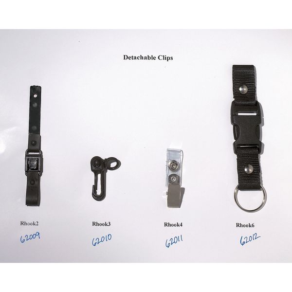 Badge Clip, Swivel-Joint Hook, Pk10