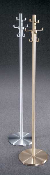 Coat Tree, 4 Double Hooks, 69 In H, Satin