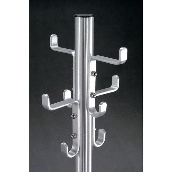Coat Tree, 4 Double Hooks, 69 In H, Satin