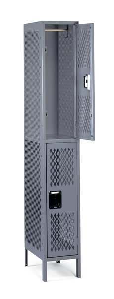 Wardrobe Locker, 12 in W, 18 in D, 78 in H, (1) Wide, (1) Opening, Sand
