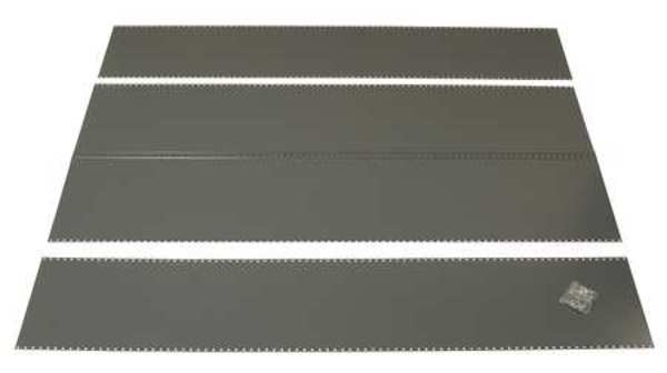 Gray Steel Bin Unit Panels, 24 in W, 36 in H