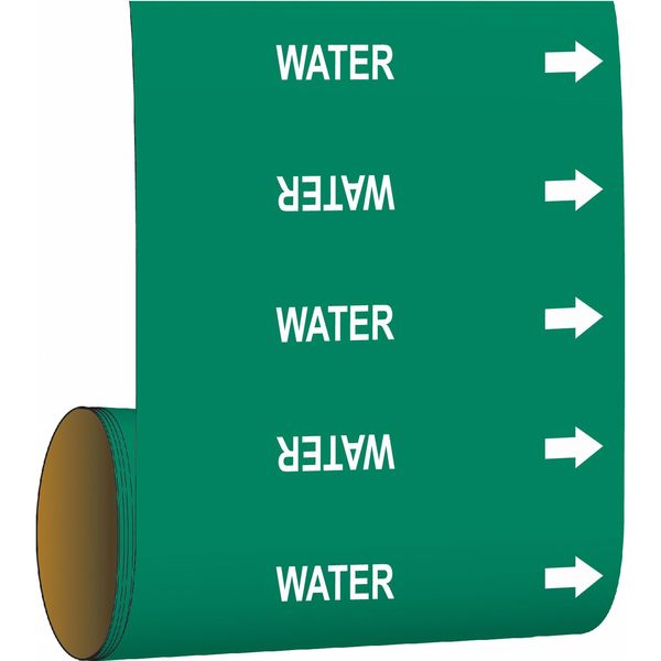 Pipe Marker, Water, Green, 41482