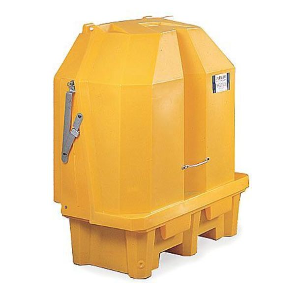 Cvrd Drum Spl Cntnmnt Palet, 63-1/2 in. H