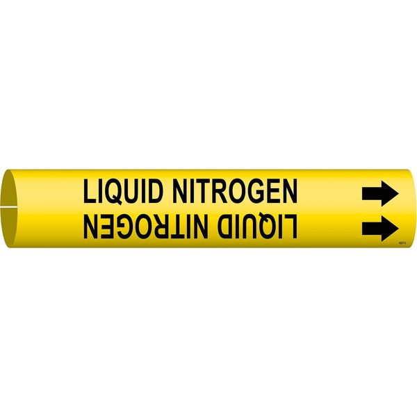 Pipe Mrkr, Liquid Nitrogen, 2-1/2to3-7/8In