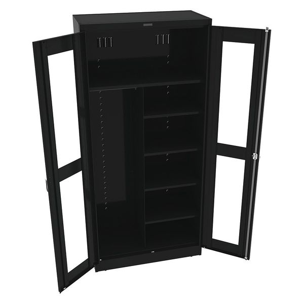 22 ga. ga. Steel Storage Cabinet, 36 in W, 78 in H, Stationary