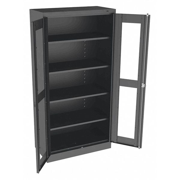 24 ga. ga. Steel Storage Cabinet, 36 in W, 72 in H, Stationary