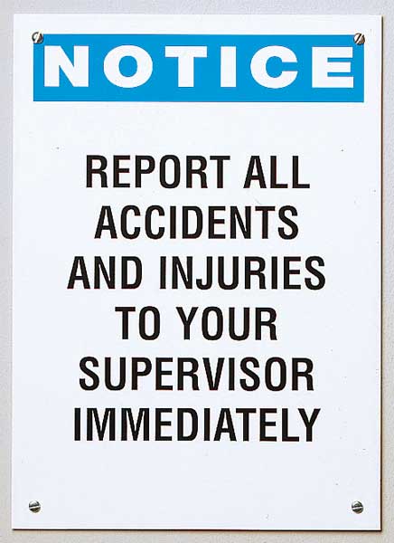 Notice Sign, 14 x 10, Acrylic