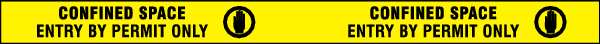 Barricade Tape, Yellow/Black, 1000ft x 3In