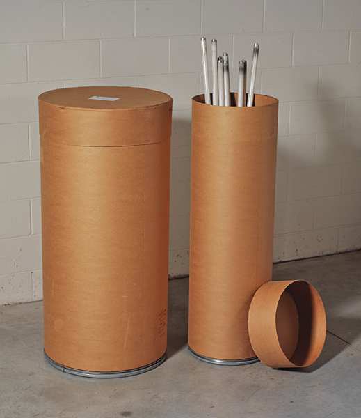 87 gal Round Recycling Bin, Open Top, Bronze Vein/Bronze Vein, Fiber, 1 Openings