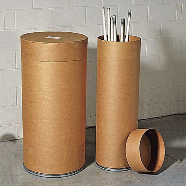 87 gal Round Recycling Bin, Open Top, Bronze Vein/Bronze Vein, Fiber, 1 Openings