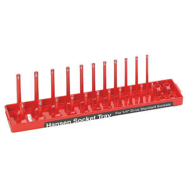 Socket Tray, 1/4 In Dr, SAE, Std and Deep