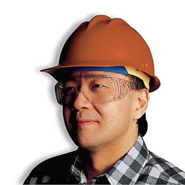 Front Brim Hard Hat, Type 1, Class G, Ratchet (6-Point), Orange