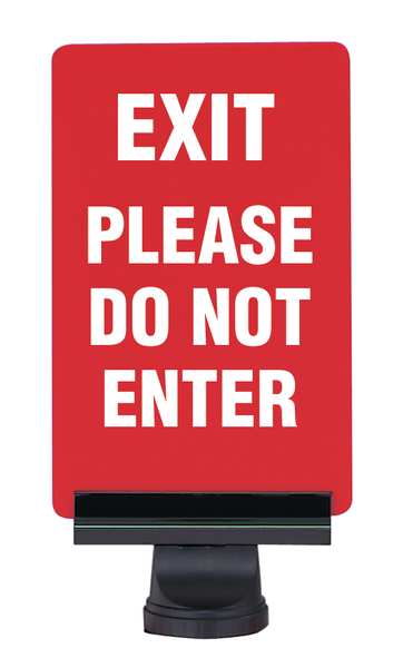EXIT PLEASE DO NOT ENTER BLUE