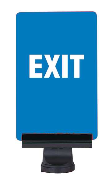 EXIT PLEASE DO NOT ENTER BLUE