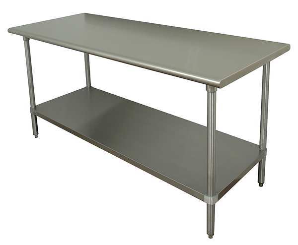 Fixed Work Table, Stainless Steel, 36