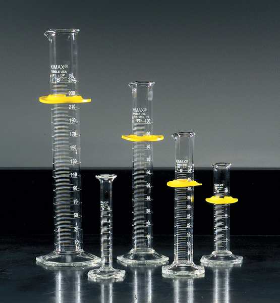 Graduated Cylinders, Glass, Clear, PK5