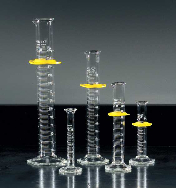 Graduated Cylinders, Glass, Clear, PK5