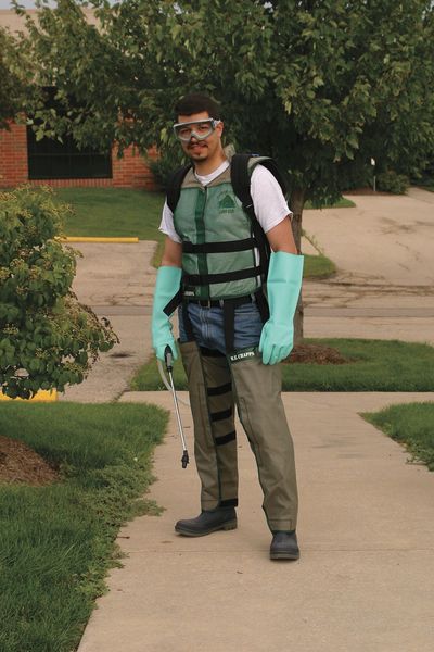Vest, Gray, Butyl Rubber