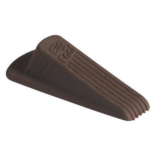 Door Wedge, Vulcanized Rubber, Brown, 1-1/4
