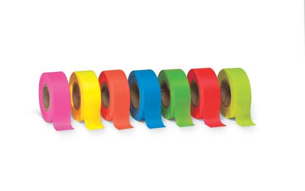 Taffeta Flagging Tape, Lime Glo, 150 ft