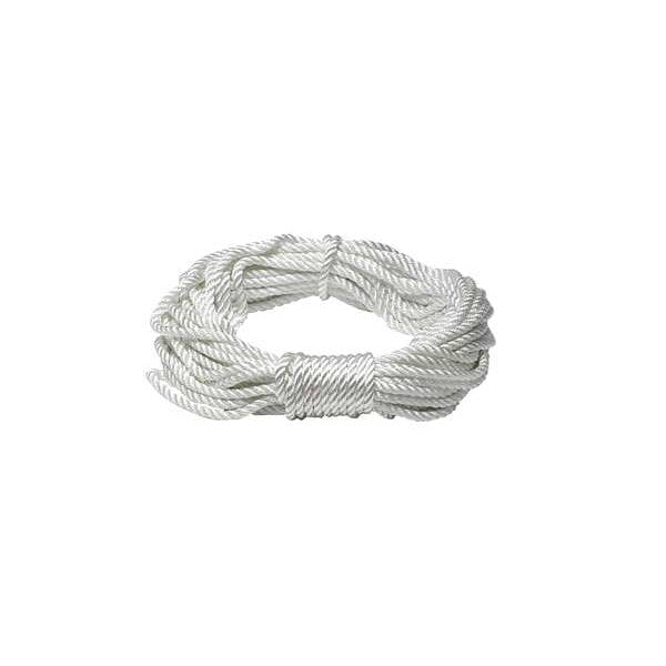 Rope, Nylon, Twisted, 3/8 In. dia., 100 ft L
