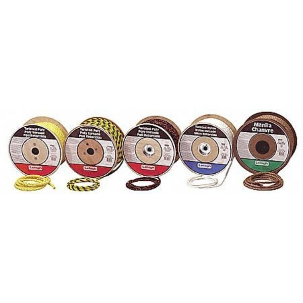 Rope, Nylon, Twisted, 3/8 In. dia., 100 ft L