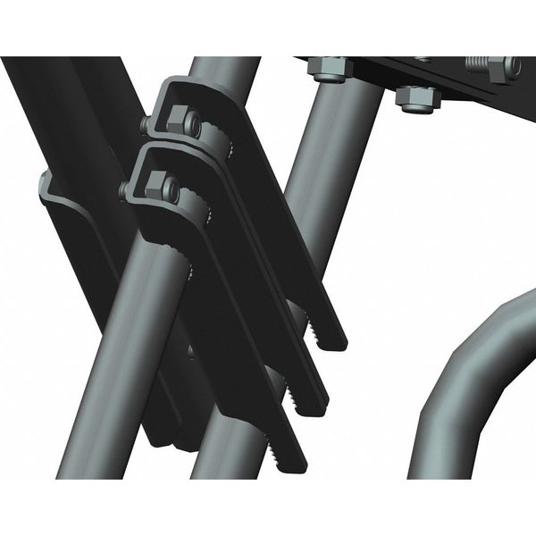 103 in H Steel Rolling Ladder, 7 Steps