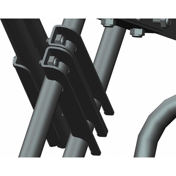 113 in H Steel Rolling Ladder, 8 Steps
