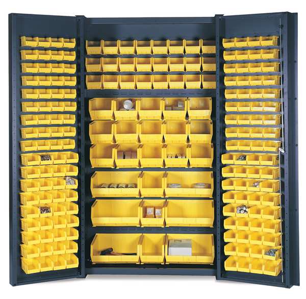 Extra-Heavy Duty Bin Cabinet, 48 in W, 84 in H, 24