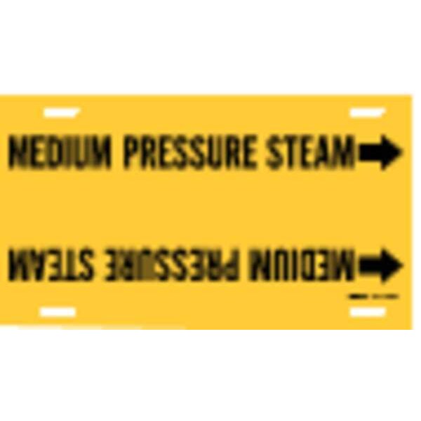 Pipe Mrkr, Medium Pressure Steam, 10to15In