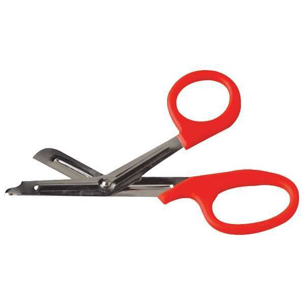 EMS Shear, 7-1/4 In. L, Red, Stainlss Steel