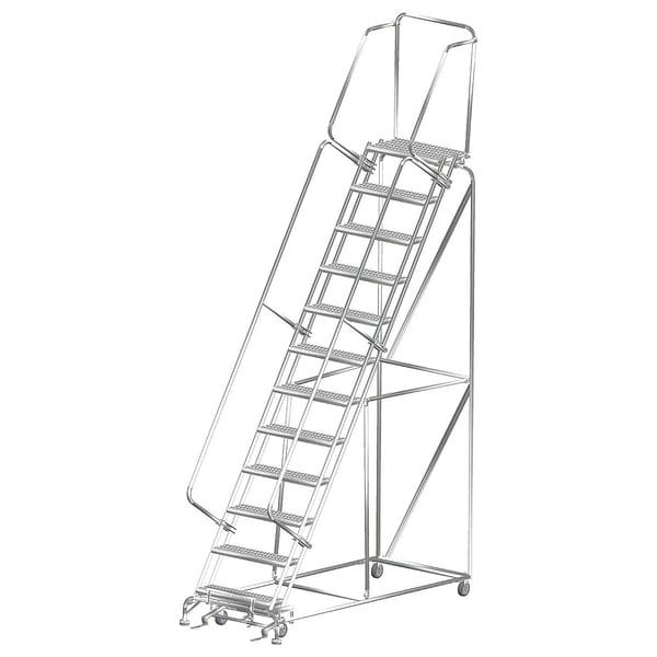 Lockstep Roll Ladder, T304 Steel, 120 in.H