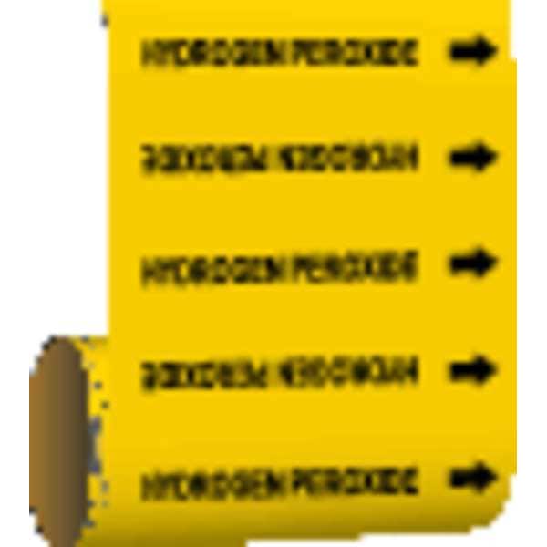 Pipe Marker, Hydrogen Peroxide, Yel, 15547