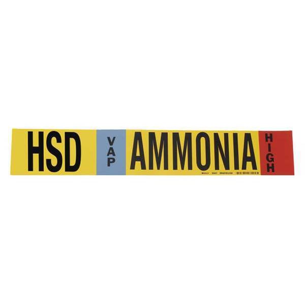 Ammonia Pipe Marker, HSD, 8In and Above, 90447