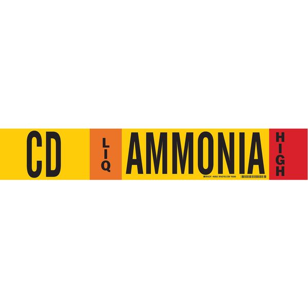 Ammonia Pipe Marker, CD, 8In and Above, 59920