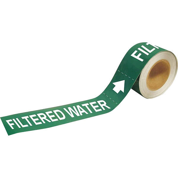 Pipe Marker, Filtered Water, 1 In.H