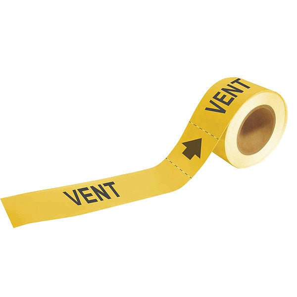 Pipe Marker, Vent, 2 In.H, 73939
