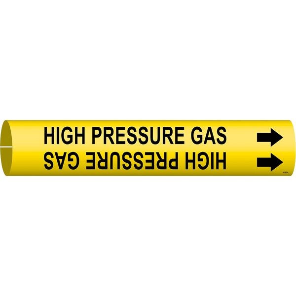 Pipe Mrkr, High Pressure Gas, 3/4to1-3/8In