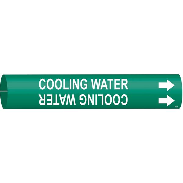 Pipe Mrkr, Cooling Water, 1-1/2to2-3/8 In, 4042-B