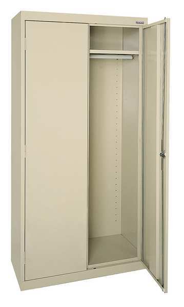 20/22 ga. ga. Steel Storage Cabinet, 46 in W, 72 in H, Stationary