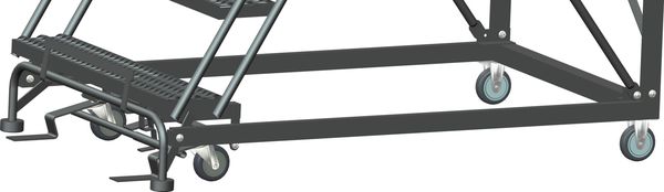Roll Work Platform, Steel, Single, 50 In.H