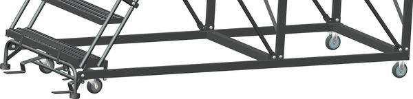 Roll Work Platform, Steel, Single, 50 In.H