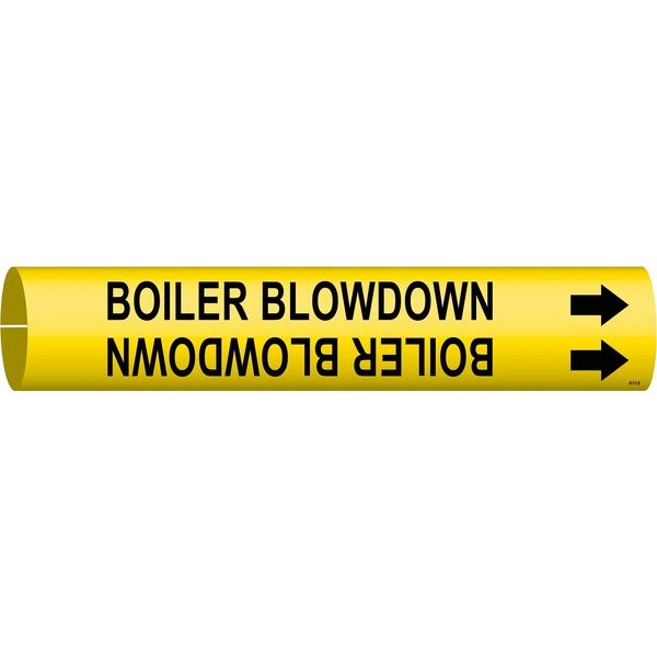 Pipe Mrkr, Boiler Blow Down, 2-1/2 to3-7/8