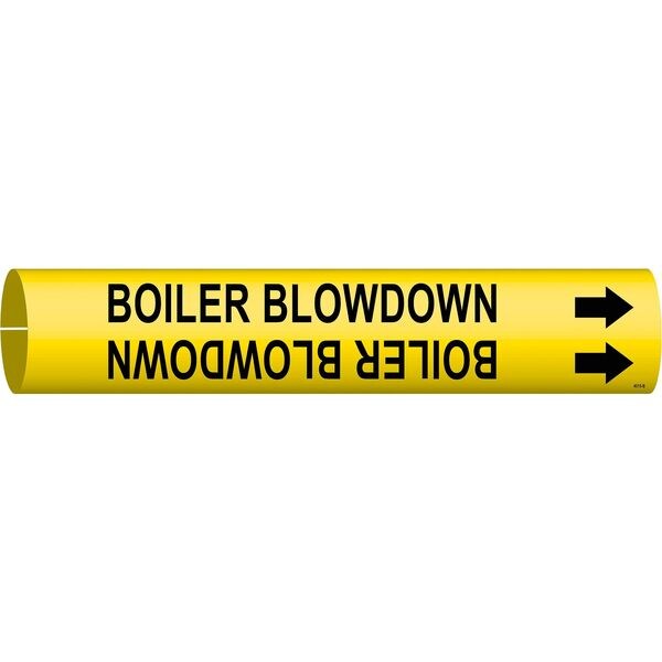 Pipe Mrkr, Boiler Blow Down, 3/4to1-3/8 In