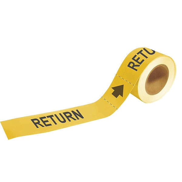 Pipe Marker, Return, 2 In.H, 73923