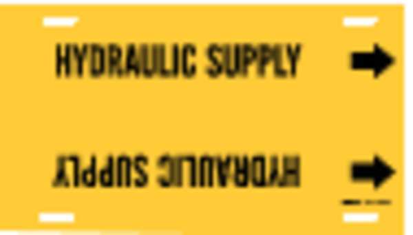 Pipe Marker, Hydraulic Supply, Y, 10to15 In
