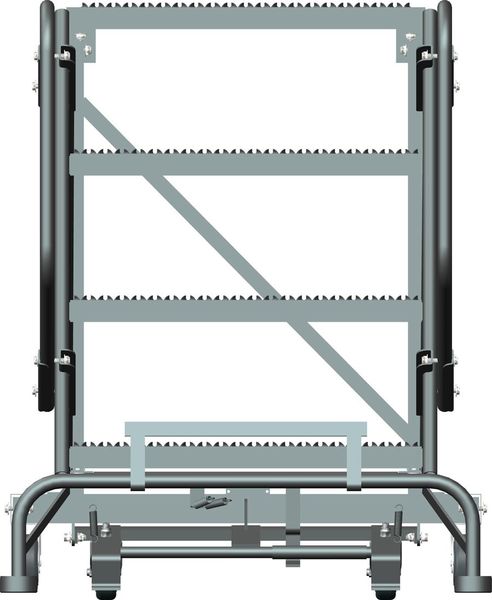 Roll Work Platform, Steel, Single, 40 In.H