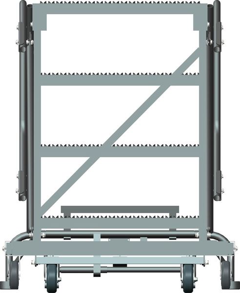 Roll Work Platform, Steel, Single, 40 In.H