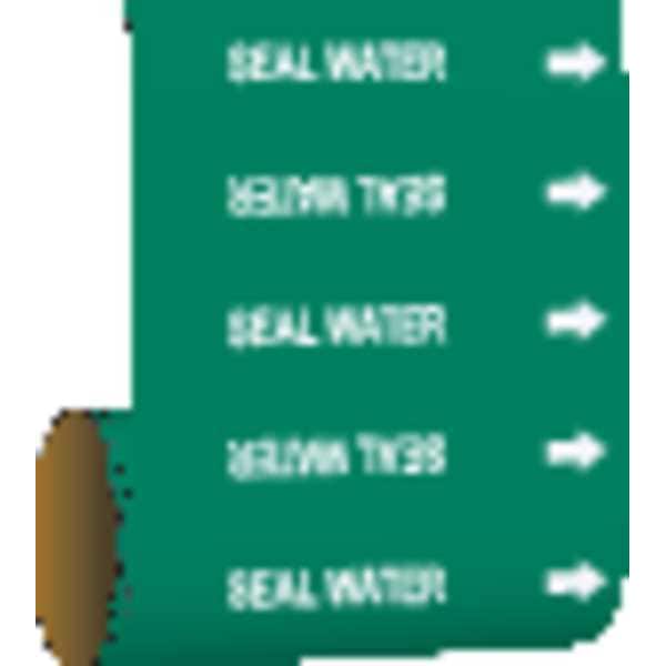 Pipe Marker, Seal Water, Green, 41572