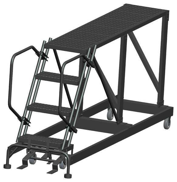 Roll Work Platform, Steel, Single, 40 In.H